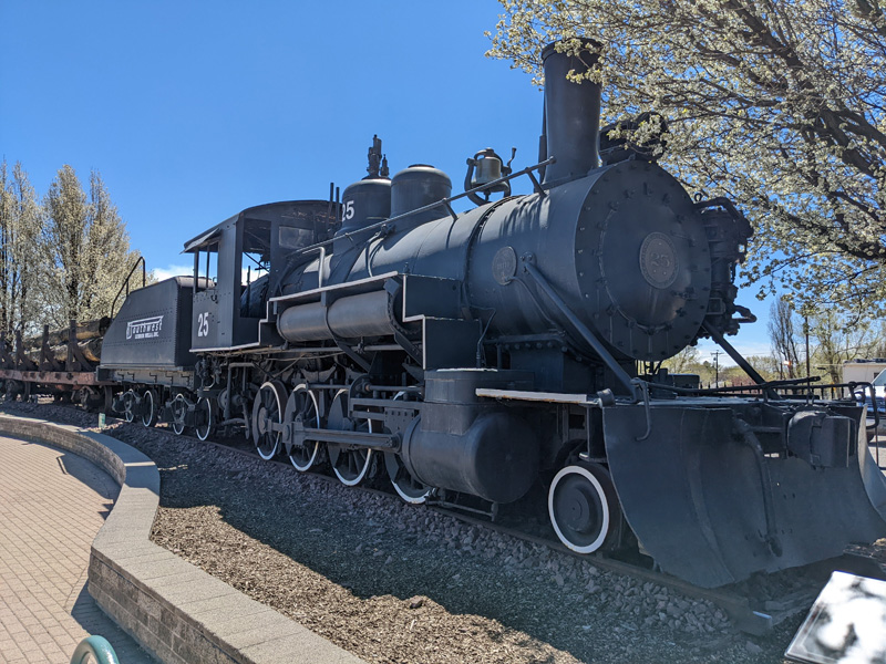 Two Spots Train Engine Flagstaff Arizona