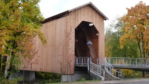 Chambers Covered Bridge Cottage Grove Oregon.webp in Cottage Grove Scavenger Hunt, OR