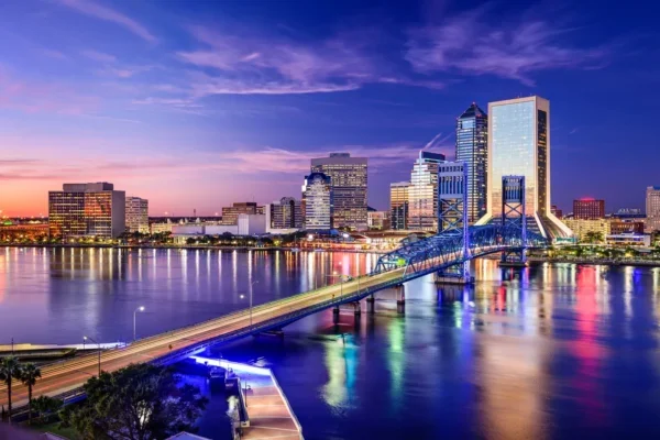 Jacksonville, Florida, Usa Downtown City Skyline. in Jacksonville Florida Scavenger Hunt