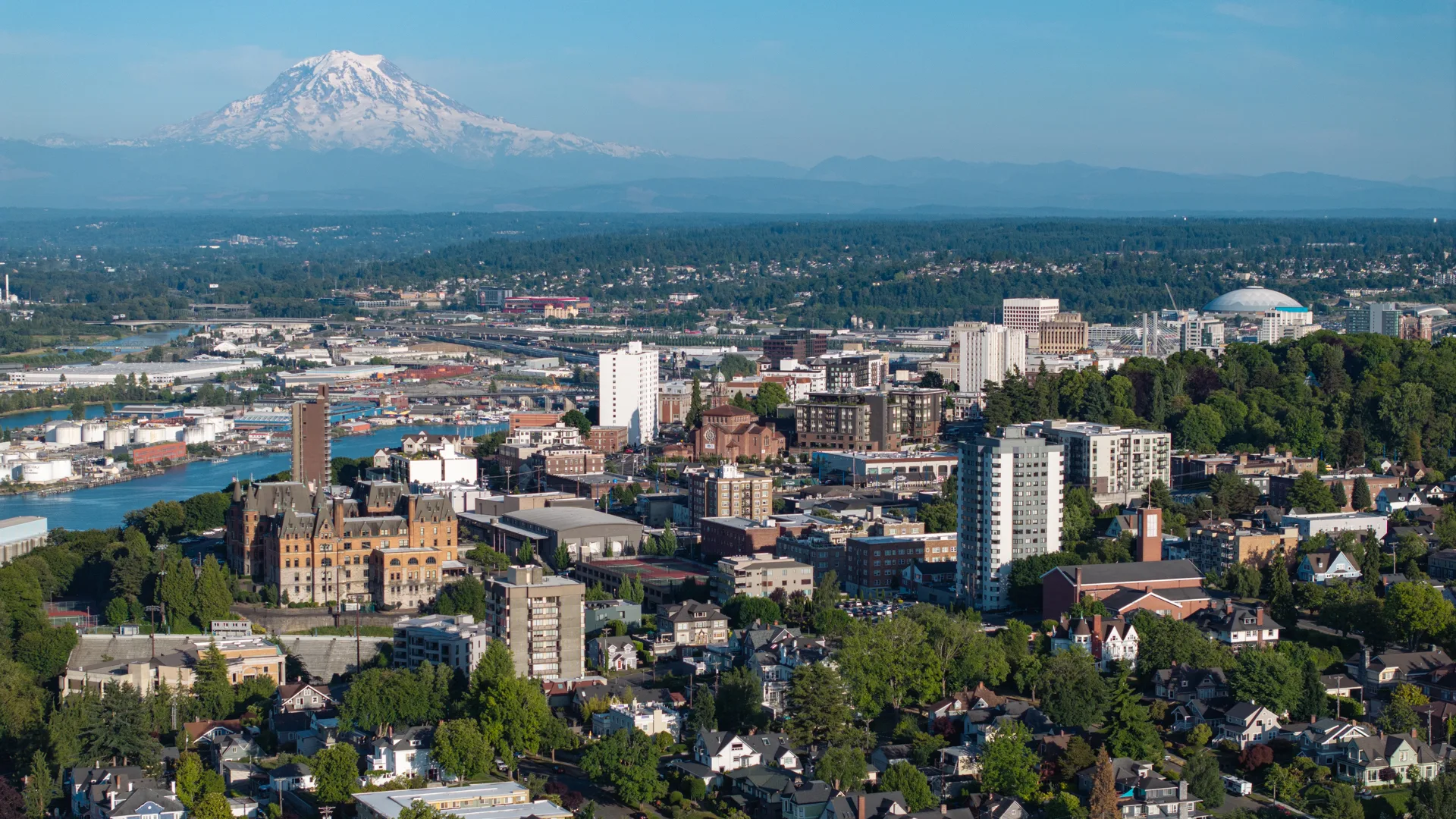 Tacoma Washington Aerial, June 2025.jpg in Tacoma Scavenger Hunt