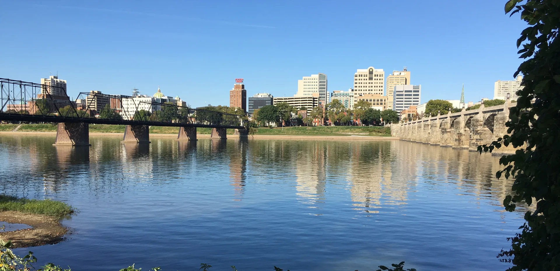 Harrisburg as seen from City Island (cropped).jpg in Harrisburg Scavenger Hunt